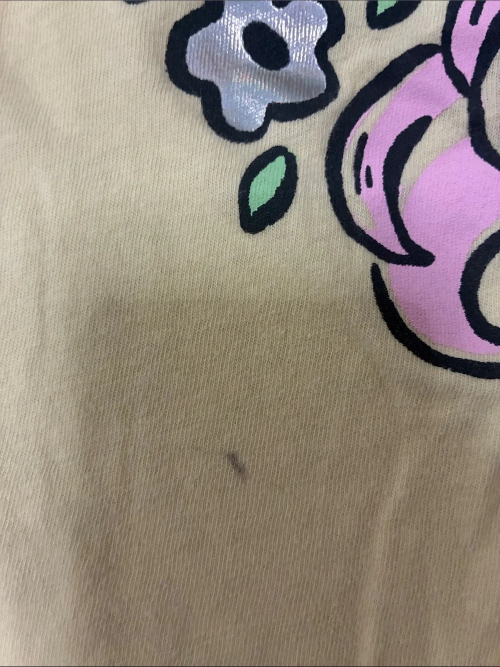 Old Navy Yellow Long-Sleeve Unicorn Graphic Tee